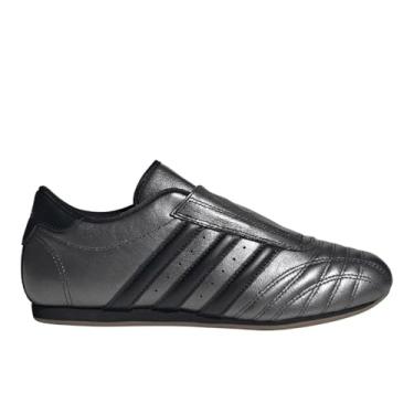 Imagem de adidas Tênis feminino Taekwondo com cadarço casual - preto, prata, Preto, 35