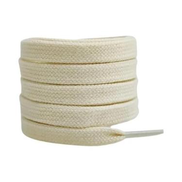 Imagem de Cadarços De Algodão Planos Unissex Para Tênis De Cano Alto AF1 AJ1, Ca