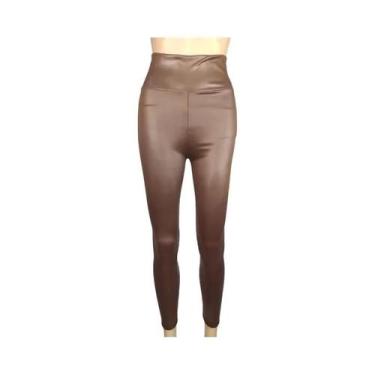 Imagem de Leggings Femininas De Cintura Alta Em material sintético, Calças De Yo