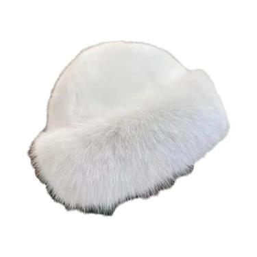 Imagem de Chapéu De Inverno Feminino De Pelúcia, Quente E Espesso, Sem Aba, Idea