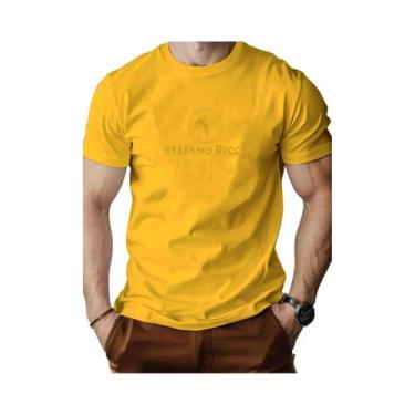 Imagem de Camiseta Masculina De Algodão Com Estampa De Cabeça De Águia, Gola Red