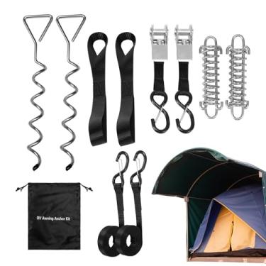 Imagem de Kit de toldo de trailer de viagem | impermeável - Trailer de viagem - de armazenamento para barracas, de trampolim, acampamento, piqueniques, reuniões de churrasco