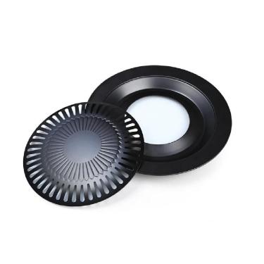 Imagem de Churrasqueira Fogao Grelha Oriental Grill Antiaderente Assa Tudo Panela Sem Carvao Fumaça Assadeira