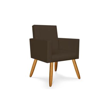 Imagem de Kit 02 Poltronas Para Salão - Balaqui Decor Cor:Marrom