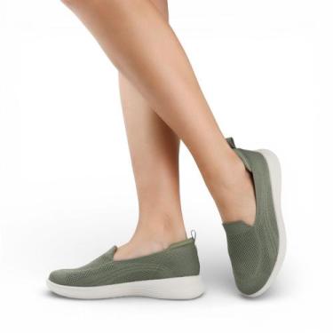 Imagem de Tênis Flat Tricot - USAFLEX, Esmeralda, 35