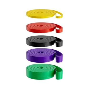 Imagem de Faixa De Resistência De Látex Reforçada Para Pilates, Treino, Fitness,