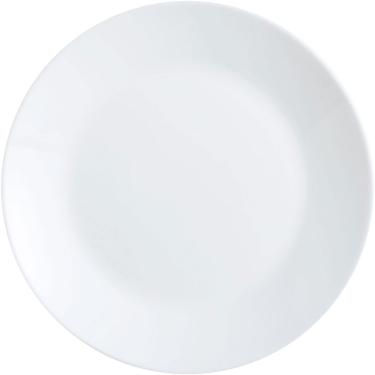 Imagem de Prato Raso Arcopal Zelie  Vidro Temperado Branco 6Peças Arcopal