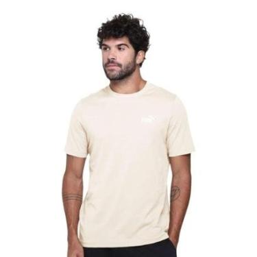 Imagem de Camiseta Puma Ess Small No. 1 Logo Masculina - Bege EGG-Masculino