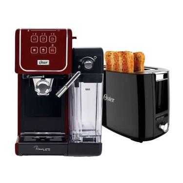 Imagem de Kit Cafeteira Primalatte Touch Red E Torradeira Oster 220V