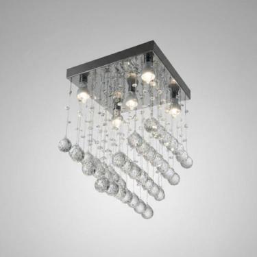 Imagem de Lustre Para Sala, Quarto, Hall, Cozinha, Em Cristal K9 - - Lustres Bra