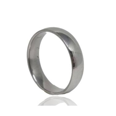 Imagem de Aliança Aço Tradicional com 6mm Tamanho 23