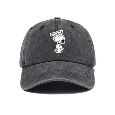 Imagem de Boné de beisebol Snoopys Anime Snapback Hat Denim 55-62cm - yiweisai