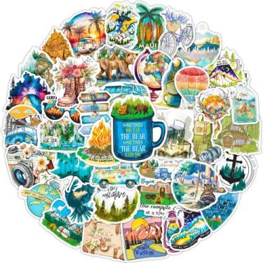 Imagem de Pacote de adesivos para viagens ao ar livre, anime, vinil impermeável,