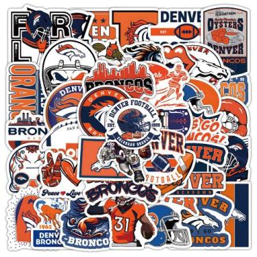 Imagem de Adesivos Denver Broncos, vinil impermeável, anime, 48 unidades - yiwei