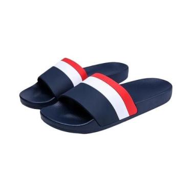 Imagem de Sandálias Plataforma EVA Unissex Listradas Antiderrapantes De Secagem 