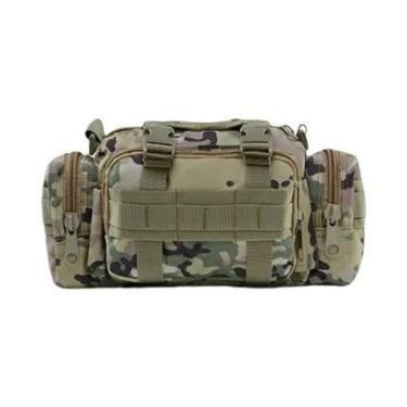 Imagem de Bolsa De Cintura Ajustável Multifuncional Tática Para Esportes Ao Ar L