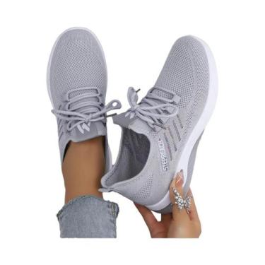 Imagem de Tênis Casuais Femininos De Verão Em Malha Respirável, Sapatos Vulcaniz