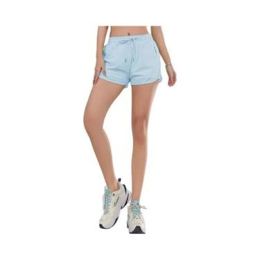 Imagem de Shorts De Yoga E Fitness De Cintura Alta, Secagem Rápida, Respiráveis,