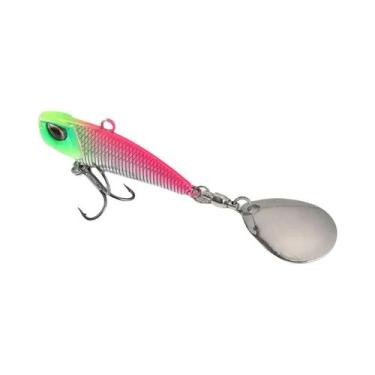 Imagem de Isca De Pesca WALK FISH Spinner Bait Metal VIB Com Cauda Rotativa E La