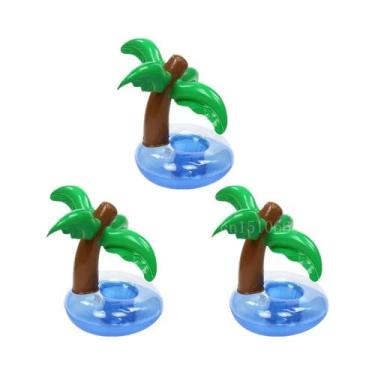 Imagem de Suporte Inflável Rosa Para Bebidas Em Formato De Flamingo, Boia De Pis