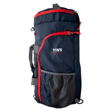 Imagem de Bolsa Mochila Viagem Dobravel Mala Retrátil Camping 2 Em 1 - Yins Bras