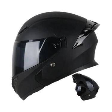 Imagem de Capacete Modular Unissex Com Lentes Duplas Para Motocicleta, Lentes Au