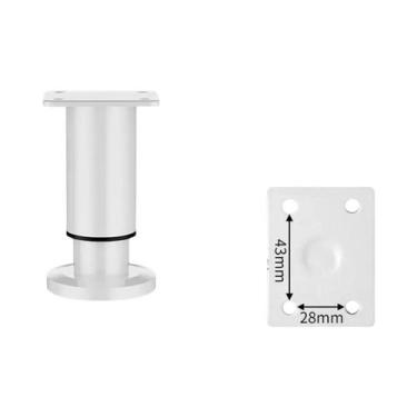 Imagem de Pés De Móveis Ajustáveis Em Aço Inoxidável Reforçado Com Parafusos Par