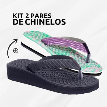 Imagem de Kit 2 Pares Chinelos Ortopédicos Massageador Para Esporão - Deidara, 4
