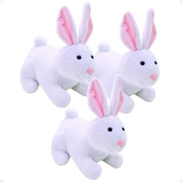 Imagem de Kit 3 Coelho de Pelúcia 20cm Coelhinho da Pascoa Brinquedo Antialérgic