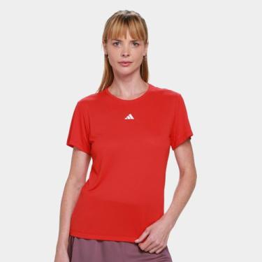Imagem de Camiseta Adidas Casual 3S Feminina, Vinho, P