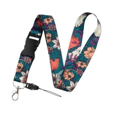 Imagem de Cordão De Pescoço Com Estampa De Borboleta E Lua, Suporte Para Crachá 