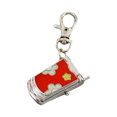 Imagem de Relógio Chaveiro Retrô Fofo Em Formato De Telefone Antigo: Tendência D