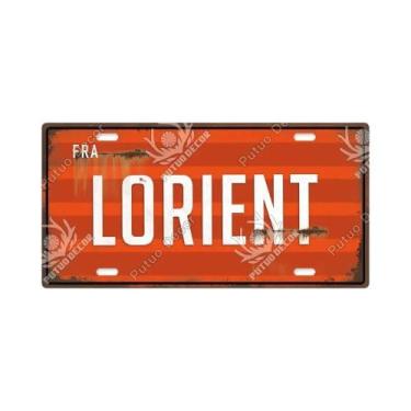 Imagem de Placa De Metal Vintage Francesa Com Tema Urbano, Placa Decorativa De E