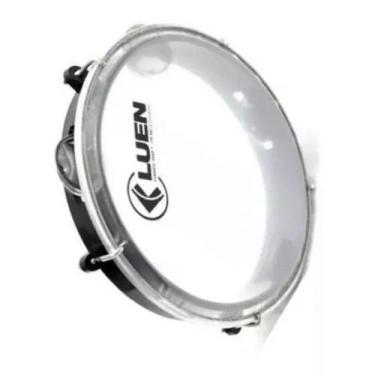 Imagem de Pandeiro Luen 8 Junior Pele Cristal Abs Platinelas De Inox - Cores Sor