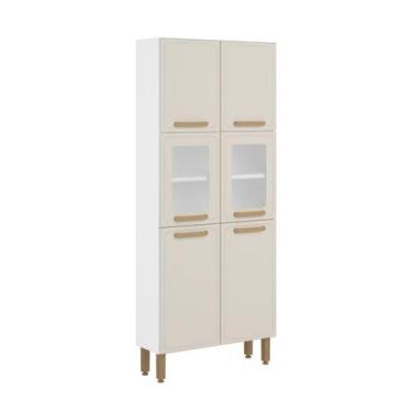 Imagem de Paneleiro de Cozinha em Aço 6 Ptas 2 Vid Essência Bertolini, Areia/Bra