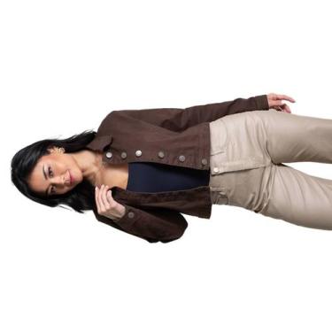 Imagem de Jaqueta Sarja Sawary - 281473 - marrom G, Marrom, G