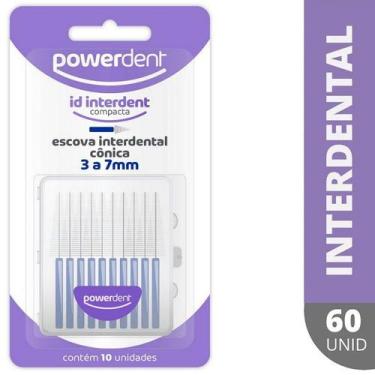Imagem de Escova Interdental Powerdent Conica 3 a 7MM 60 Unidades 1240