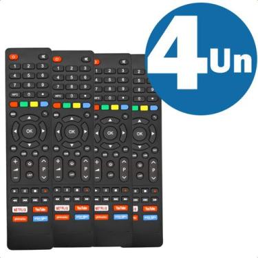 Imagem de Kit com 20 Controles Remotos Compatível para TV Philco Smart 4K Netfli