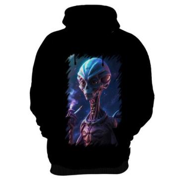 Imagem de Blusa de Frio Alien ET Fumando Alienígena 3 - Kasubeck Store, Inf 06