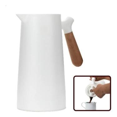 Imagem de Vittak Garrafa Térmica Café 1 Litro Nórdica Cabo Madeira Mes - Congrat