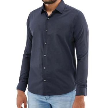 Imagem de Camisa Manga Longa Slim Ogochi 001520142 Marinho, G, Marinho