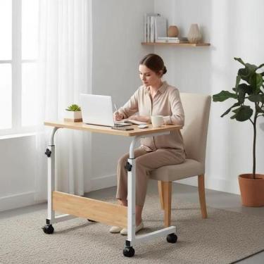 Imagem de Mesa Multifuncional Notebook Altura Ajustável Rodinhas - Yeet