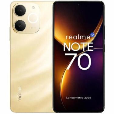 Imagem de Smartphone Celular Realme Note 70, 256GB, 4GB RAM, Android 14, Câmera 