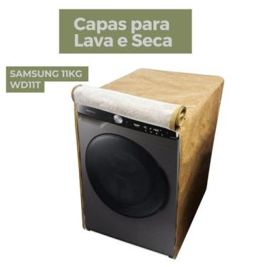 Imagem de Capa para lava e seca samsung 11kg wd11t impermeável flex - Capas Flex