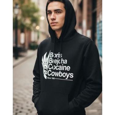 Imagem de Blusa Moletom Casaco De Frio DJ BORIS BREJCHA Canguru Capuz - Marinho 