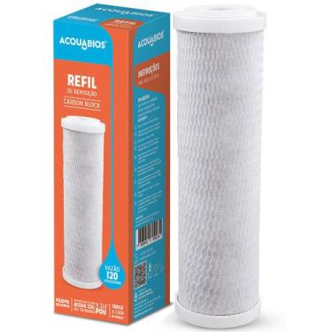 Imagem de Refil Para Filtro Aqua 230 Carbon Block 9.3/4" POU Acquabios