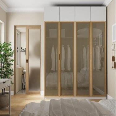 Imagem de Guarda-roupa Modulado 4 Peças 8 Portas Jade CabeCasa MadeiraOriginals 