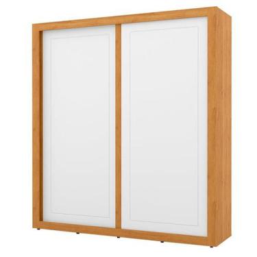 Imagem de Guarda Roupa Tutto New 2 Portas de Correr Freijó Branco Soft - Matic -