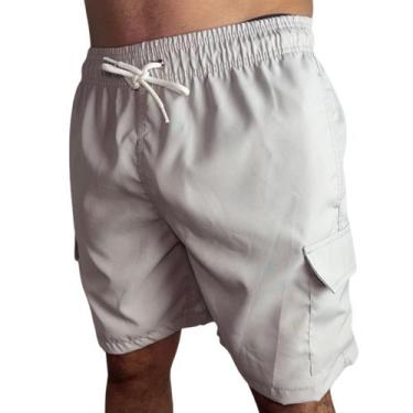 Imagem de Bermuda Shorts Surftrip Lisa Cargo Cinza, P, Cinza