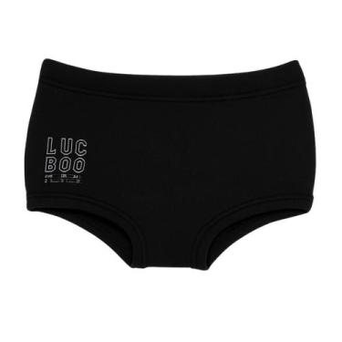 Imagem de Sunga Luc.Boo Em Malha C/ Proteção UV 50+ Preto Verão, Preto, 10